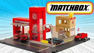 Matchbox La Caserne de pompiers Action Drivers Unboxing test complet Hot Wheels