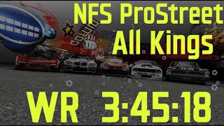 [Former WR] NFS: ProStreet Career All Kings Speedrun in 3:45:18 LL retimed (3:59:30 RTA)