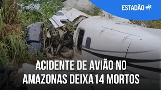 Queda de avião de pequeno porte deixa 14 mortos no Amazonas