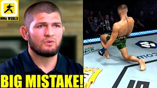 Khabib reveals one BIG MISTAKE that Conor McGregor did in his trilogy fight versus Dustin Poirier