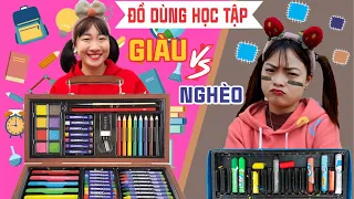 Đồ Dùng Học Tập Của Con Nhà Giàu Và Con Nhà Nghèo Khi Đi Học | Tuyết Tuyết TV