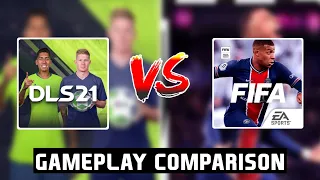 DLS 21 Vs FIFA 21 Mobile Gameplay Comparison