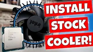 How To Install Or Remove Intel LGA1700 12th Gen Stock CPU Cooler