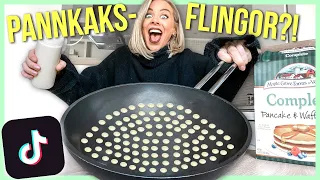 Testar TIKTOK-recept | pannkaks-flingor?!