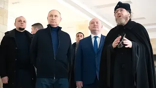 Путин в Севастополе осмотрел детскую школу искусств и детский центр «Корсунь»