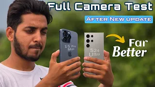 Samsung S24 ultra vs iPhone 15 Pro Max Full Camera comparison.