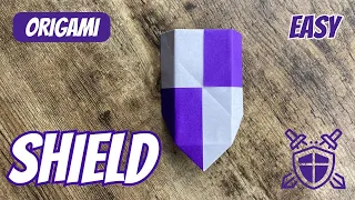 PAPER SHIELD ORIGAMI WEAPON EASY CRAFT FOLDING | DIY ORIGAMI SHIELD - UNLEASH YOUR INNER WARRIOR