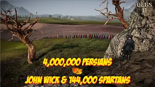 JOHN WICK & SPARTANS vs PERSIANS | Ultimate Epic Battle Simulator 2 | UEBS2