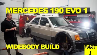 Mercedes 190E EVO 1 Widebody Build - Part 1