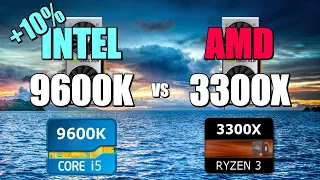 9600K vs 3300X - 2060S. CSGO, Fortnite, PUBG, GTAV, Overwatch.