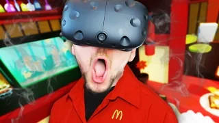 VIRTUAL REALITY MCDONALDS | Job Simulator #1 (HTC Vive Virtual Reality)