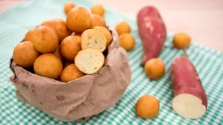 Easy Sweet Potato Doughnut Recipe (no yeast) ขนมไข่เต่า ขนมไข่นกกระทา | Thai Recipes