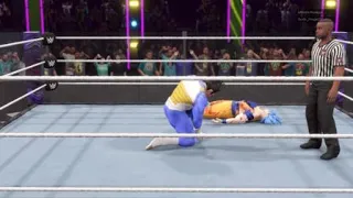 Vegeta vs. Goku in WWE 2K22