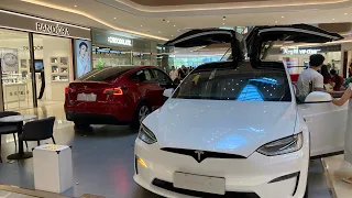 Tesla Model X plaid In-vehicle static experience and in-vehicle interaction experience