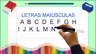 Aprenda a Escrever o Alfabeto com letras de FORMA MAIÚSCULAS | Caligrafia | ITO ABC | Em português