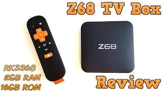 Z68 TV BOX REVIEW - RK3368, 2GB RAM, 16GB ROM, Android 5.1