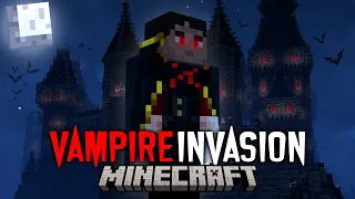 I Survived a VAMPIRE INVASION in Hardcore Minecraft