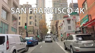 Driving Downtown - Hills Of San Francisco 4K - USA