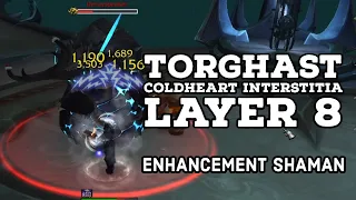 Coldheart Interstitia Layer 8 - Torghast - Solo Enhancement Shaman Full Run Gameplay