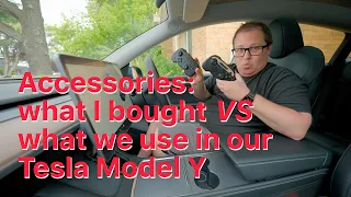 Tesla Accessories: what I bought VS what we use for our Tesla Model Y