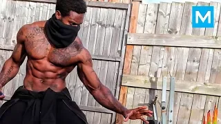 REAL NINJA with Amazing Skills - Giga Uguru | Muscle Madness