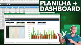 Como Fazer Planilha de Gastos Mensais no Excel com Dashboard | Baixar Grátis