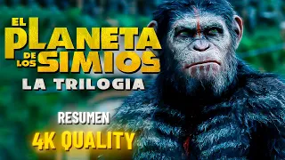 🦍El PLANETA de los SIMIOS TODA la SAGA - Resumen en 4K