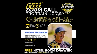 World Champion, Buddy Hammon training and Q/A with the Program Playoff deep overview.