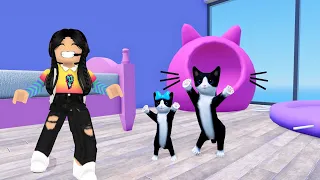 me CONVIERTO en GATO y tengo un HIJO 😺 🐾 en roblox | paolazgames