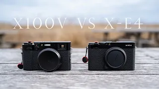 후지필름 X-E4 vs X100V 비교 리뷰ㅣ 내가 X-E4를 구입한 이유 (렌즈 바꿀수 있는 x100v?)