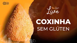 LIVE: Incrível receita de coxinha sem glúten, saudável e muito gostosa 💚