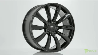 20” TST Flow Forged Wheel for the Tesla Model 3, Model S & Model X in Gloss Black