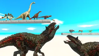 Who Can Escape The Dark Carnotaurus - Animal Revolt Battle Simulator