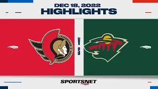 NHL Highlights | Senators vs. Wild - December 18, 2022