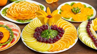 Beautiful fruit CUTTING for the Festive table! 5 Fruit Plates for New Year 2021! Cooking at home!!