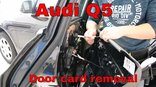 Audi Q5 Door panel removal