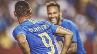 Richarlison e Neymar fazendo a Dança do Pombo 🐧⚽️