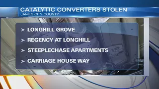 Police seeking info, videos after back-to-back catalytic converter thefts in James City County