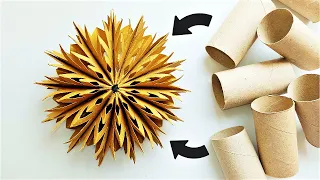 Amazing Toilet Paper Rolls Craft Idea | Cheap and Easy Home Decor DIY | Beautiful Decoration 🌟♻️