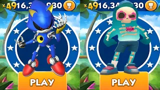 Sonic Dash - Metal sonic vs Bob The Blob vs All Bosses Zazz Eggman - All Characters Unlocked