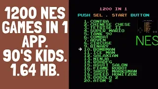 1200 NES games in 1app(1.64mb/90's/mobile).தமிழ்