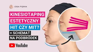 Kinesiotaping estetyczny HIT czy MIT? + schemat na podbródek | Joga Piękna | Joga Twarzy