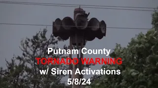 Cookeville, TN Tornado Warning w/ Sirens 5/8/2024