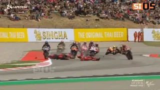 Race Start Crash | MotoGP Barcelona 2023