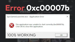 ✅ How To Fix Epic Games Launcher Error 0xc00007b (100% WORKING)
