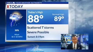 SEVERE STORMS expected Monday with high wind and heavy rain