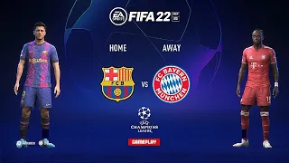 FIFA 22 | Barcelona Vs Bayern Munich | Ft. Mane, Lewandowski | Champions League 2022/23 | Gameplay
