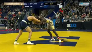 Levi Haines(PSU) vs Kendall Coleman(PUR) 3/4/23 (Jeff Byers Radio Call)