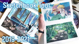 2019-2021 Sketchbook Tour | Gouache Sketchbook | Chatty Walkthrough