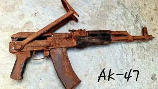 The Ultimate Challenge: Restoring a Rusty AK-47 Gun - rusty restoration